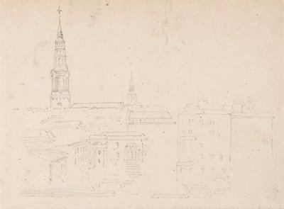 セントブライズ、フリートストリート、ロンドン 作： Thomas Girtin