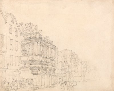 ギルドホール、エクセター 作： Thomas Girtin