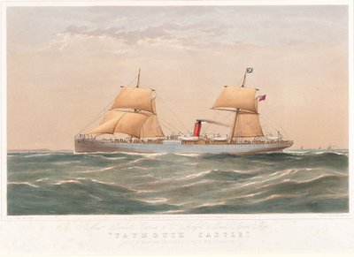 ロイヤルメールの蒸気船「テイマス・キャッスル 作： Thomas Goldsworth Dutton