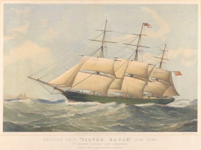 シルバー・イーグル」（1861年）クリッパー船 作： Thomas Goldsworth Dutton