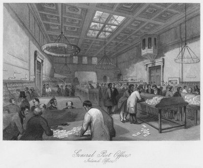 一般郵便局。内陸オフィス、c1841 作： Thomas H. Ellis