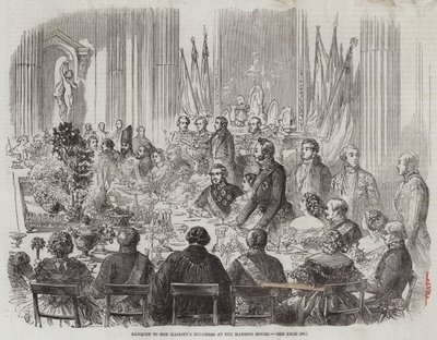 邸宅での陛下の大臣への宴会 作： Thomas Harrington Wilson