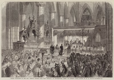 火曜日の週にウェストミンスター寺院でのアーサー・シン王女とケンドール嬢の合唱 作： Thomas Harrington Wilson