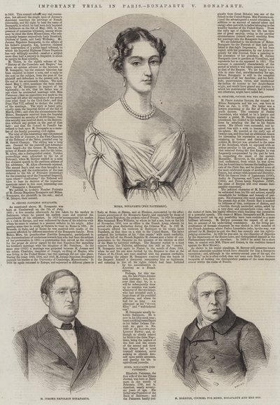 パリ、ボナパルトvボナパルトでの重要な裁判 作： Thomas Harrington Wilson