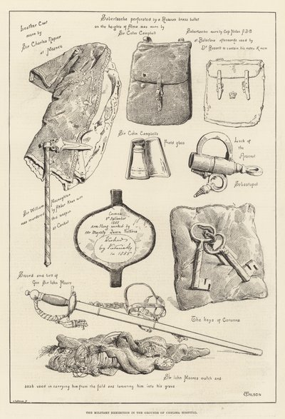 チェルシー病院の敷地内での軍事展示 作： Thomas Harrington Wilson