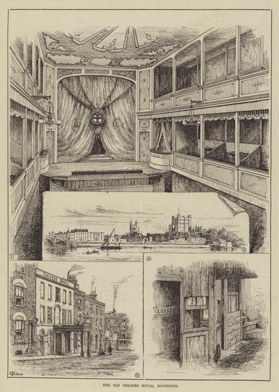オールドシアターロイヤル、ロチェスター 作： Thomas Harrington Wilson