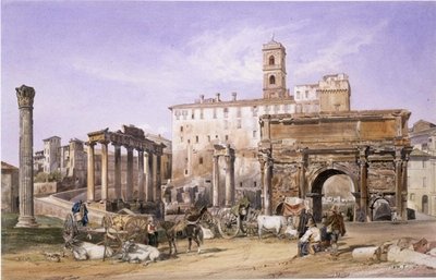 ローマのカンポ・ヴァチーノ 作： Thomas Hartley Cromek