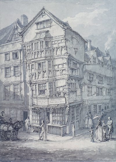 チャンスリー レーン、ロンドン、1814 年 作： Thomas Hearne