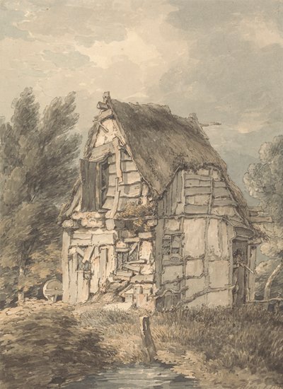木組みとわらぶき小屋 作： Thomas Hearne