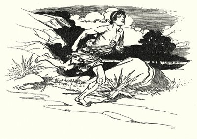マラトンの戦い（リトグラフ） 作： Thomas Heath Robinson