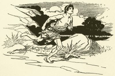 マラソンからニュースを伝える（エングレーヴィング） 作： Thomas Heath Robinson