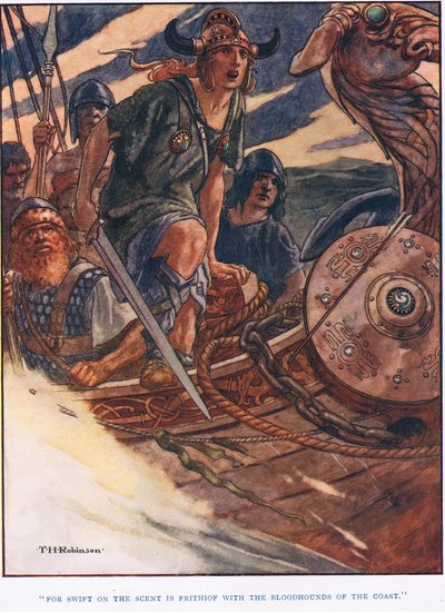 スウィフトの香りはFrithiof（リトグラフ）だ。 作： Thomas Heath Robinson