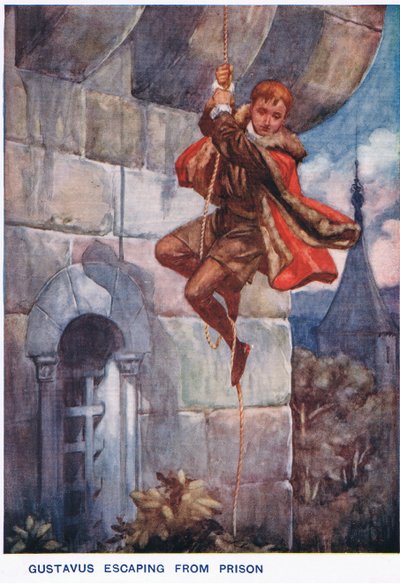 脱獄するグスタフス 作： Thomas Heath Robinson