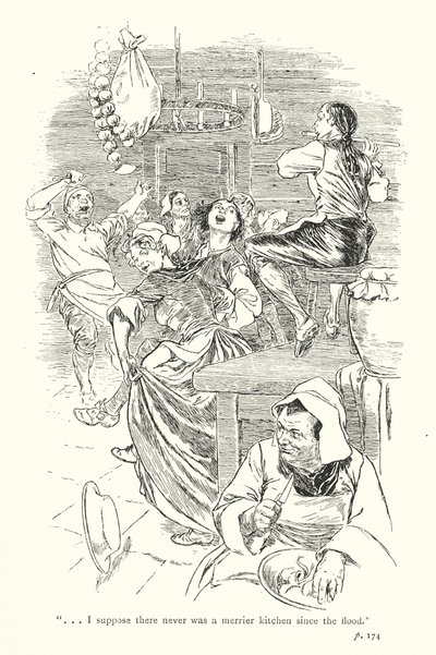 ローレンス・スターン著『センチメンタルな旅』の挿絵（リトグラフ） 作： Thomas Heath Robinson