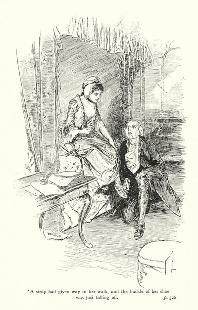 ローレンス・スターン著『センチメンタルな旅』の挿絵（リトグラフ） 作： Thomas Heath Robinson
