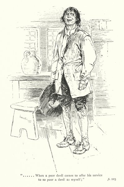 ローレンス・スターン著『センチメンタルな旅』の挿絵（リトグラフ） 作： Thomas Heath Robinson