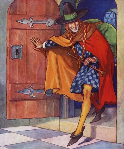 ハーメルンの笛吹き男』の挿絵（カラーリトグラフ） 作： Thomas Heath Robinson