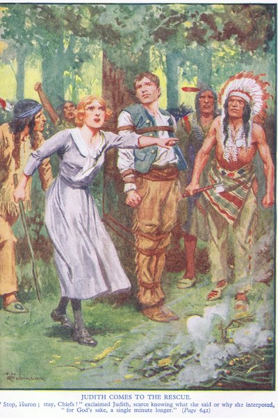 救出に向かうジュディス（カラーリトグラフ） 作： Thomas Heath Robinson