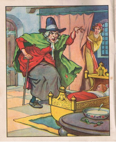 老魔女（リトグラフ） 作： Thomas Heath Robinson