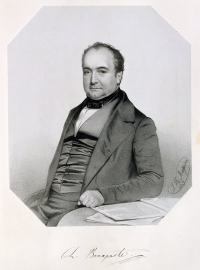 チャール・ルシアン・ジュール・ローラン・ボナパルト、カニーノの王子とムジニャーノ（1803-57）1850 作： Thomas Herbert Maguire