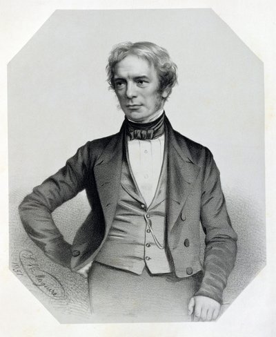 マイケル・ファラデー（1791-1867）1851 作： Thomas Herbert Maguire