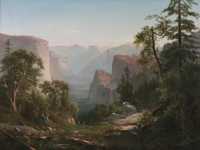 ヨセミテバレーの眺め、1865年 作： Thomas Hill