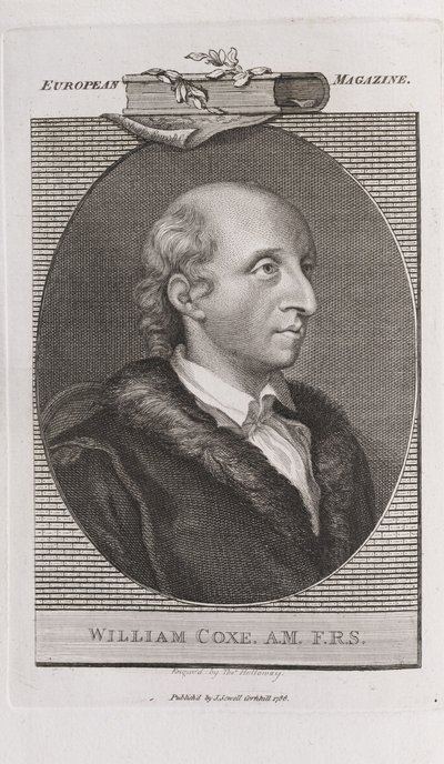 ウィリアム・コックスの肖像 1748～1828年、1786年。 作： Thomas Holloway