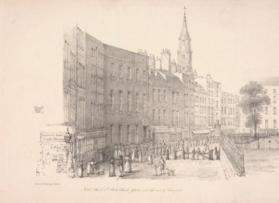 聖パウロ教会庭の北側 作： Thomas Horner