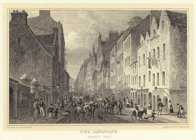 The Canongate, looking west (e.g. engraving) 作： Thomas Hosmer (after) Shepherd
