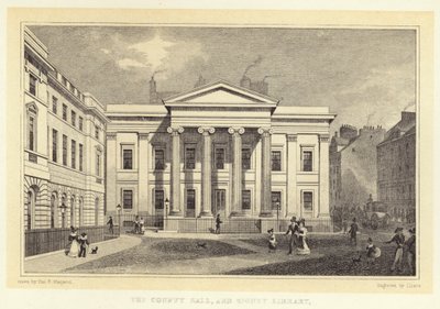 The County Hall, and Signet Library (e.g. the engraving) 作： Thomas Hosmer (after) Shepherd