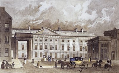 新しいロイヤルミントの現代的な彫刻、c.1830（手彩色の彫刻） 作： Thomas Hosmer Shepherd