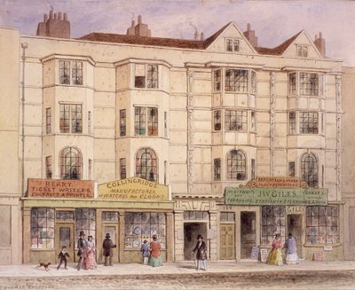 アルダーズゲート ストリート、ロンドン、1851 年 作： Thomas Hosmer Shepherd