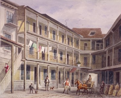 Aldgate High Street、ロンドン、c1850 作： Thomas Hosmer Shepherd