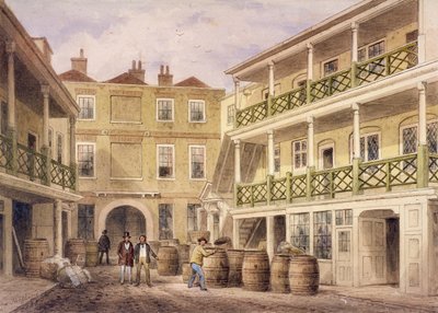 ベル イン、アルダースゲート ストリート、ロンドン、1857 作： Thomas Hosmer Shepherd