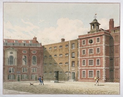 ブライドウェル、ロンドン市、1821年 作： Thomas Hosmer Shepherd