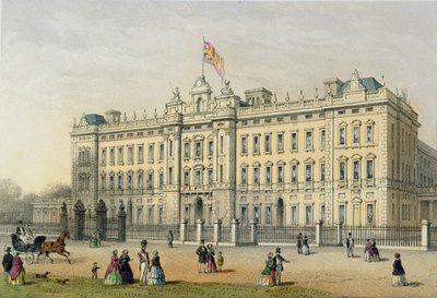 Bachelier、パブによって刻まれたバッキンガム宮殿。 1854 作： Thomas Hosmer Shepherd
