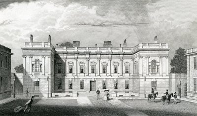 バーリントン家、芸術の王立アカデミー、ピカデリー、ロンドン、c.1829-31 作： Thomas Hosmer Shepherd