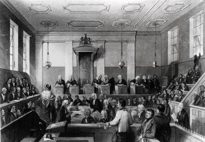 H.メルヴィルによって刻まれた中央刑事裁判所、古いベイリー 作： Thomas Hosmer Shepherd