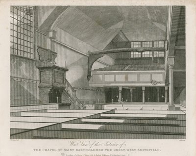 聖バルトロメウ大礼拝堂、ウェストスミスフィールド 作： Thomas Hosmer Shepherd