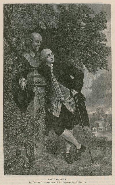 俳優デビッドガリック 作： Thomas Hosmer Shepherd