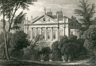 アールスペンサーの家、グリーンパーク、1829年 作： Thomas Hosmer Shepherd