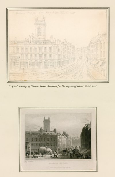 ホルボーン橋、ロンドン 作： Thomas Hosmer Shepherd