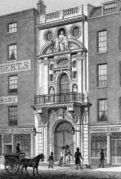 マーサーズホール、チープサイド、プリントはM.バレンジャー作、c.1829-31 作： Thomas Hosmer Shepherd