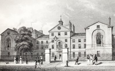 ミドルセックス病院、「ロンドンと19世紀の環境」パブから。 Jones und Co.、1827-1829 作： Thomas Hosmer Shepherd