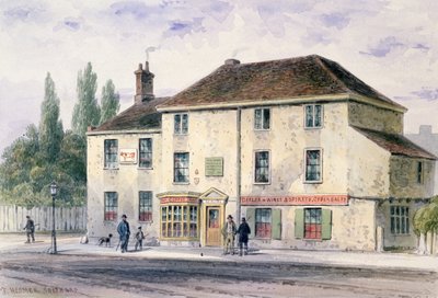 ピードブルパブリックハウス、1848年（紙にトイレ） 作： Thomas Hosmer Shepherd