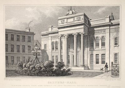 ソルターズホール、「ロンドンと19世紀の環境」パブから。 Jones und Co.、1827-1829 作： Thomas Hosmer Shepherd
