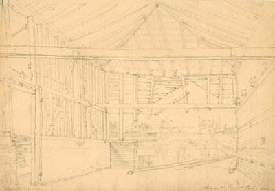 1812年のリージェンツパークの小屋 作： Thomas Hosmer Shepherd