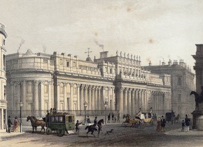 イングランド銀行、ルイジュールアルノー（1814-68）によって刻まれた、パブ。 E. Gambart und Co.（リトグラフ）による1854 作： Thomas Hosmer Shepherd