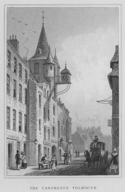 The Canongate Tolbooth (the engraving) 作： Thomas Hosmer Shepherd