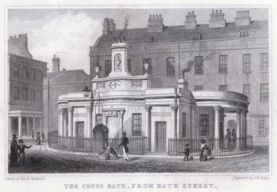 The Cross Bath, from Bath Street (e.g. engraving) 作： Thomas Hosmer Shepherd